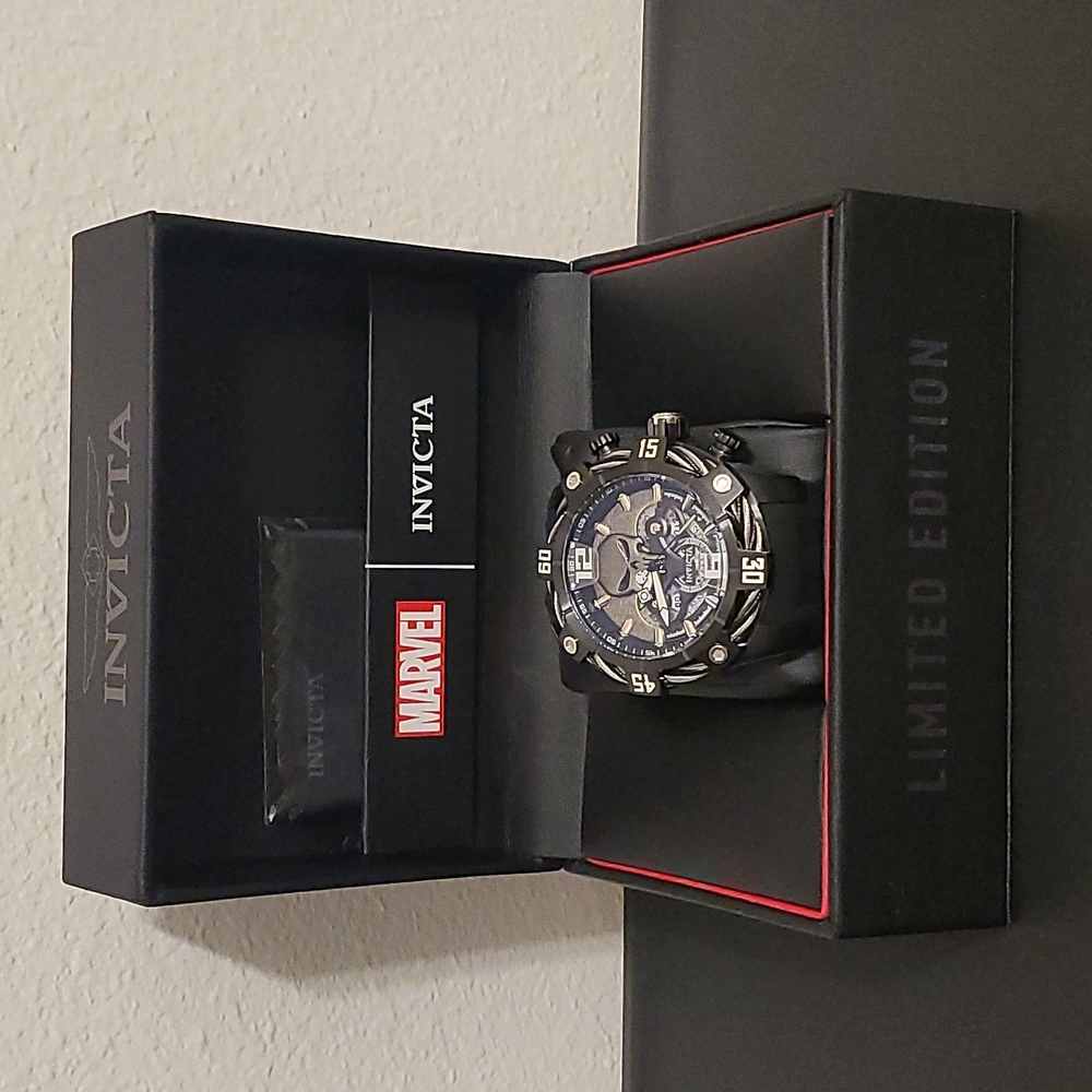 Invicta Marvel Punisher Men's Watch - 51mm, Black